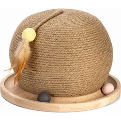 Krabbol hout 30x30x22cm bruin