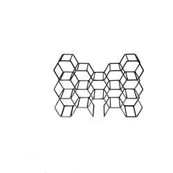 HV Wijnrek - Metaal - Zwart - 44,5x15,5x29cm