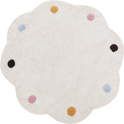 DUREVI - Vloerkleed - Lichtbeige -  120 cm - Katoen