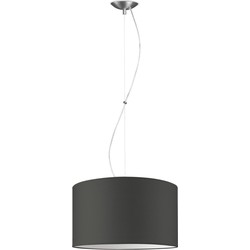 Moderne hanglamp Bling - antraciet - verlichtingspendel Deluxe inclusief lampenkap 40/40/22cm - pendel lengte 100 cm - geschikt voor E27 LED lamp - Pendellamp geschikt voor woonkamer, slaapkamer, keuken