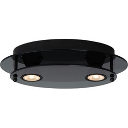 Modern en simpele plafondlamp GU10 zwart