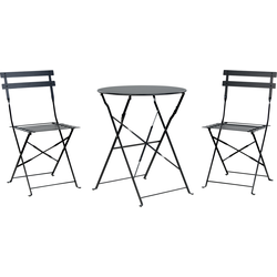 FIORI - Bistroset voor 2 - Zwart - Staal