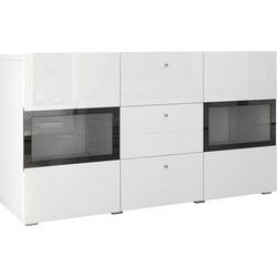 Meubella - Dressoir Bolivar - Wit - 132 cm