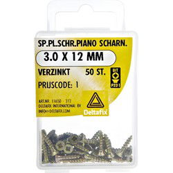 Spaanpl.schr. piano 3.0x16mm 50st