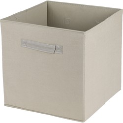 Urban Living Opbergmand/kastmand Square Box - karton/kunststof - 29 liter - naturel - 31 x 31 x 31 cm - Opbergmanden