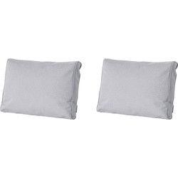Madison -  Lounge Profi-Line Manchester light grey - Ca. 43x73 cm - Set van 2