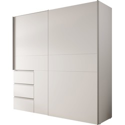 Meubella - Kledingkast Walter - Wit - 200 cm
