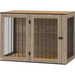 Binnen Bench voor grote honden - Hondenhok Binnen - 106 x 60 x 76 cm - Bruin