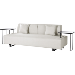Beliani SOKNA - Driezitsbank-Beige-Polyester