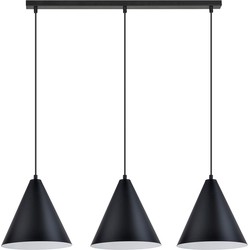 moderne hanglamp Paolini Zwart 3-lichts