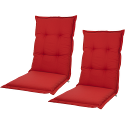 Kopu® Prisma Red Comfortabel Tuinkussen Hoge Rug - 2 stuks