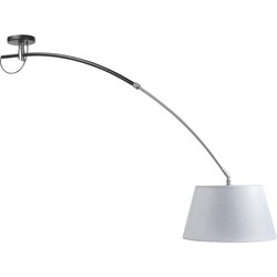 Highlight - Arc - Plafondlamp - E27 - 15 x 15  x  90cm - Zwart  Nikkel