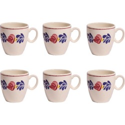 Boerenbont Senseo Mok Pompei - set 6 stuks