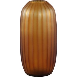 PTMD Vaas Lavanya - 15x15x30 cm - Glas - Bruin