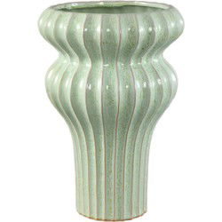 PTMD Bloempot Glenna - 25x25x36 cm - Keramiek - Mint