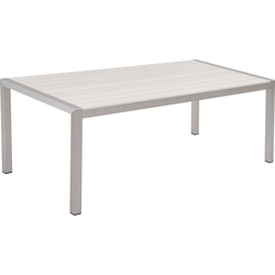 Beliani VERNIO - Tuintafel-Wit-Aluminium