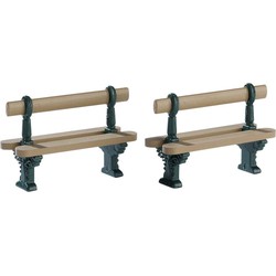Double seated bench set of 2 - LEMAX