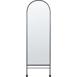 JARNAGES - Wandspiegel - Zwart - 45 x 145 cm - Ijzer