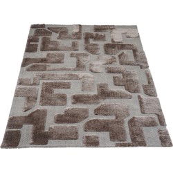 Vloerkleed Liana Bruin 200 x 290 cm