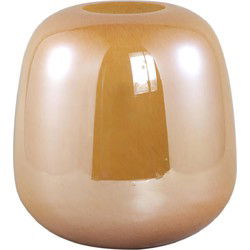 PTMD Vaas Mexx - 26x26x27 cm - Glas - Oranje