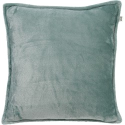 Dutch Decor CILLY - Sierkussen fleece 45x45 cm - Jadeite - lichtgroen - Dutch Decor