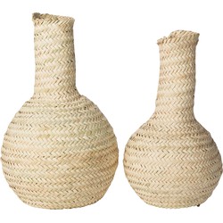 Marrakech Vase palmleaves S or M - (S) small