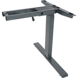 Cosmo Casa Gestell Variabel tafelframe voor hoekbureau- Elektrisch in hoogte verstelbaar Memory 45kg - Antraciet grijs