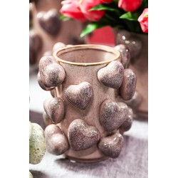 PTMD Bloempot Valentin - 22x21x17 cm - Keramiek - Roze