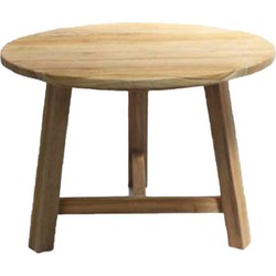 Teak table wood D70xH50cm
