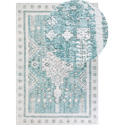 FULLA - Laagpolig vloerkleed - Mintgroen - 200 x 300 cm - Katoen