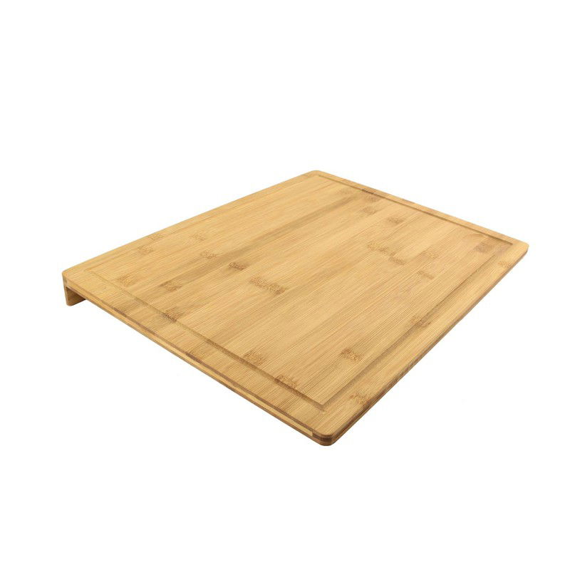 Bamboe Aanrecht Snijplank met Steunrand en Sapgroef - XL - L45 x B34 x H3.5 cm - 