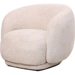 Relaxfauteuil - Fauteuil - Fauteuils - Teddy Beige - 83 x 87 x 78 cm