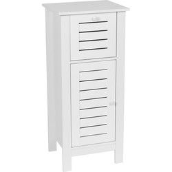 Badkamerkast Halfhoog Santorini  met Deur en Lade - Wit