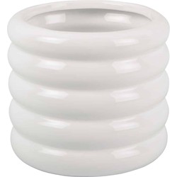 Bloempot Bobbly Glazed - Wit - Ø17,5cm