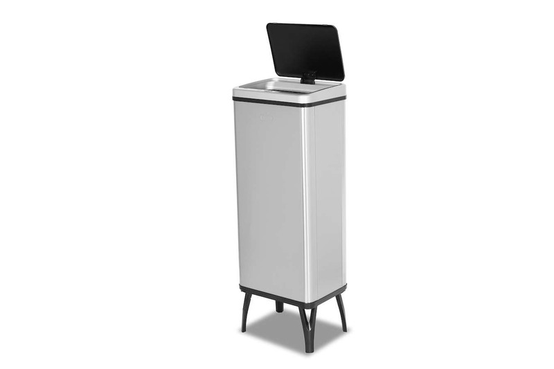 Buccan  Grote prullenbak met bewegingssensor  Zilver  60 Liter - 