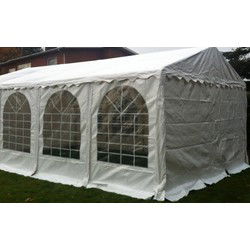 Professionele Partytent PVC 5x10x2,2 mtr in Wit