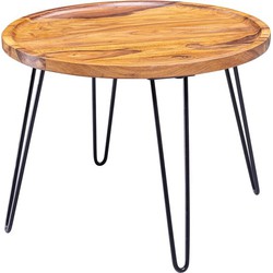 Pippa Design sierlijke ronde salontafel - hout