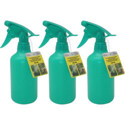 Benson Plantenspuit - 3x - groen - kunststof - 400 ml - Plantenspuiten