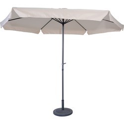 Delta parasol - Ø300 cm - carbon black - ecru