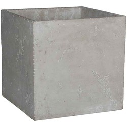 Mica decorations bloempot Jimmy cement / beton, Lichtgrijs -  21 x 21 x 20,5 cm