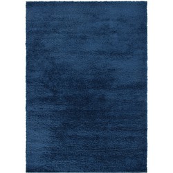 Vercai Rugs Parma Collectie - Hoogpolig Vloerkleed - Shaggy Tapijt voor Woonkamer - Polyester - Marine - 160x230 cm