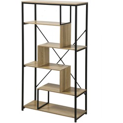 Boekenkast met legplanken 6 niveaus H160 cm