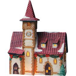 Wurm Lichthaus Kirche Beieren van porselein, veelkleurig (B/H/D) 15x20x8cm