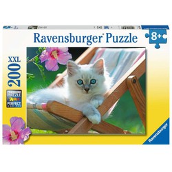 Ravensburger Ravensburger Kinderpuzzel 200 XXL Wit katje