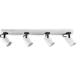 KLIP - Wandlamp 4 spots - Wit  - Metaal