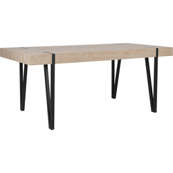 Beliani ADENA - Eettafel-Lichte houtkleur-MDF