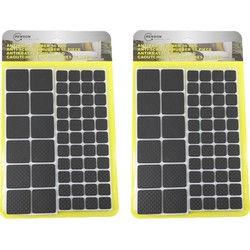 Benson antikras rubber - zwart - meubelvilt - 112-delig - Meubelviltjes