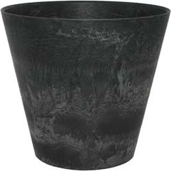 Bloempot Pot Claire zwart 22 x 20 cm - Artstone