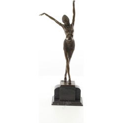 BRONZEN BEELD VAN EEN EGYPTISCHE DANSERES