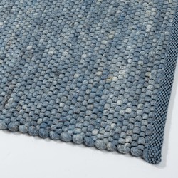 Wollen vloerkleed Vicenza 250 Blauw - Eva Interior - 200 x 300 cm - (L)